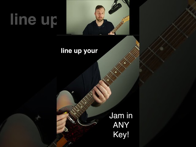 How to jam in ANY major or minor key with one scale shape