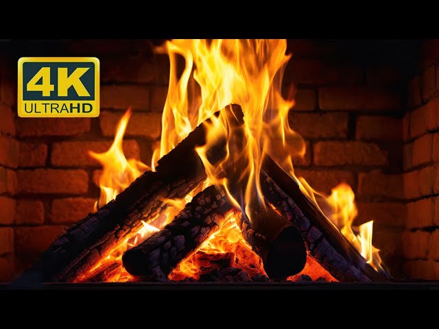 🔥 COZY FIREPLACE 4K (12 Hours) Relaxing Fireplace with Burning Logs and Crackling Fire 4K Ultra HD