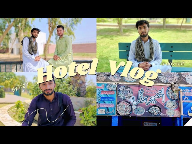 Hotel vlog || Desi chicken eating || Village hotel 🏨||