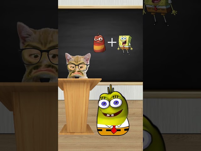 Banana Cat Class Oi Oi Oi Vs Handsome Squidward Meme School Mr Candle  #funny #animation #memes