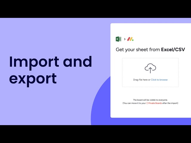 Import and export | monday.com tutorials