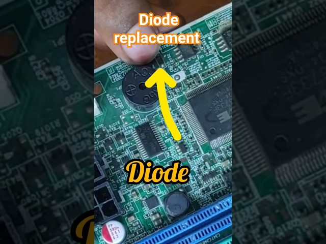 diode replacement of desktop motherboard #laptoprepair #computer #computerrepair #laptop #repair