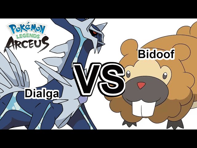 Pokemon Legends Arceus: Dialga vs Bidoof