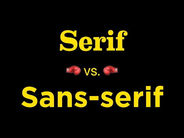 Serif vs. Sans-serif: What do FONTS say about your brand?