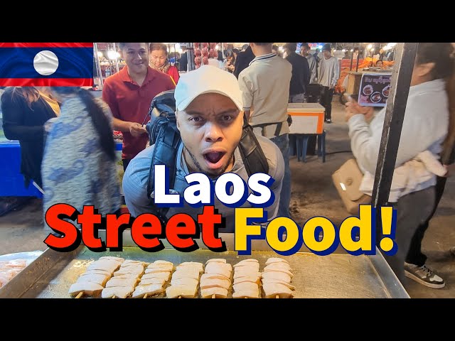 The Ultimate Vientiane, Laos Night Market Street Food Tour!