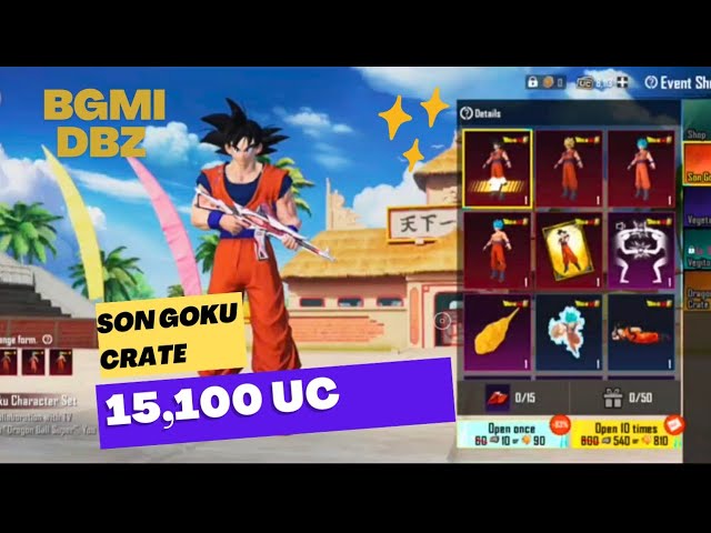 15000 UC spent | SON GOKU Crate opening latest prize path DBS event