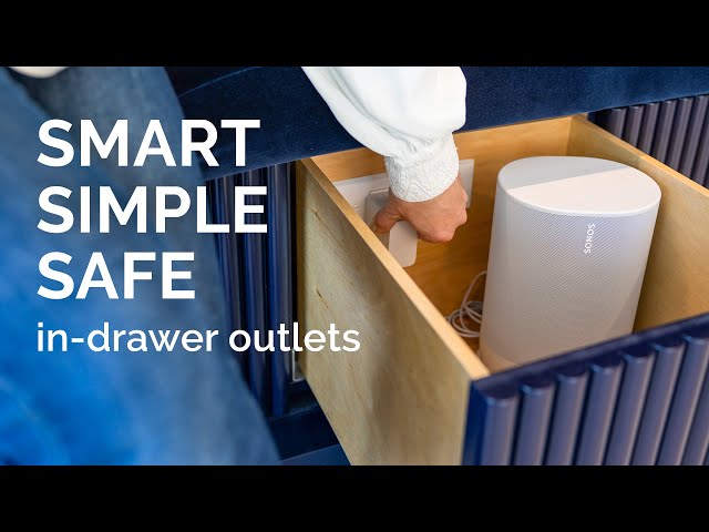 Docking Drawer | Smart, Simple & Safe Outlets Designed Specifically for Use Inside the Drawer