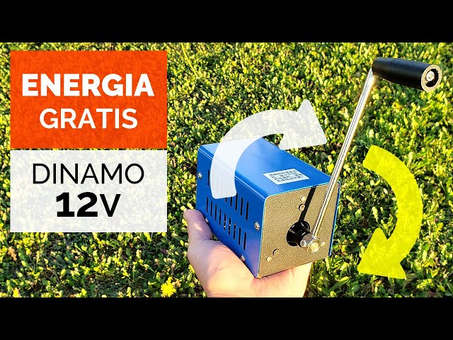 ENERGÍA GRATIS | Generador Eléctrico 20w con Dinamo ⚡ Carga dispositivos USB y de 12v