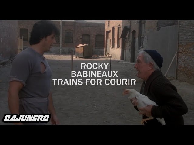 Rocky Babineaux trains for courir du mardi gras (Cajun Rocky 2 movie dub)