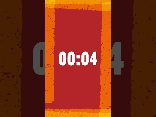 Adventure Countdown Timer 10 seconds Orange with Sound effect and times up