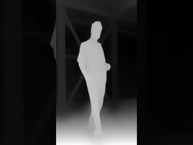 Depth Map of a Guy dancing - Stock Video - No Copyright