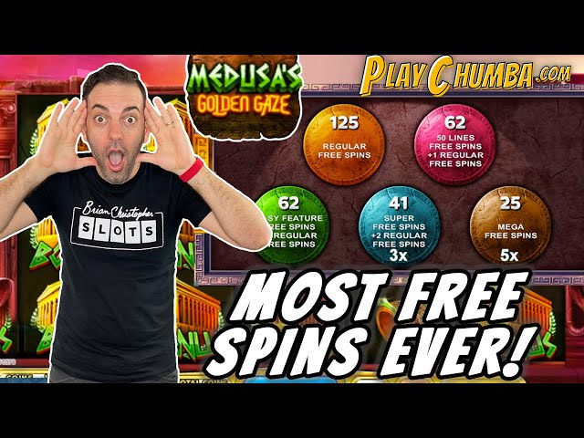 Most Free Spins EVER on GC 🐍 Medusa's Golden Gaze ➸ Chumba Casino