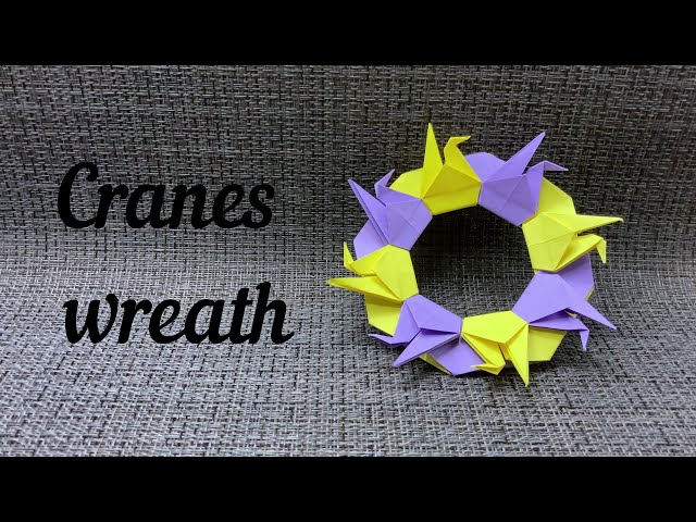 Origami Cranes Wreath