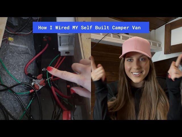 How I did My Self Build Van Electrics with Zero Experience~ Tour of My Electrical Hook Up