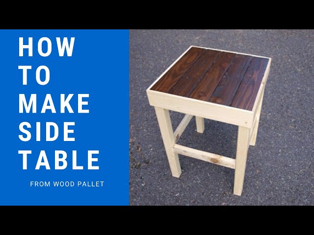 #Karpintero TV - HOW TO MAKE SIDE TABLE FROM WOOD PALLET