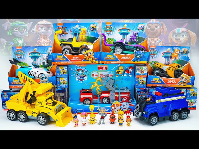Paw Patrol toys collection unboxing no talking | Cat Pack, Rubble mighty movie bulldozer toys ASMR