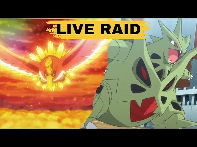 Mega tyranitar Live Raid Invite | HO-OH Live Raid | Pokemon Go Live🔴