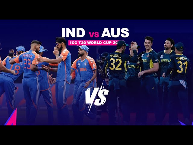 🔴 Super 8 T20 World Cup | India vs Aus | Real Cricket 24 Worldcup 2024 #live  Match Stream