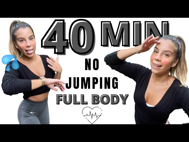No jumping 40 MIN HIIT, No repeat full body burn 🔥 burn calories and get fit at home