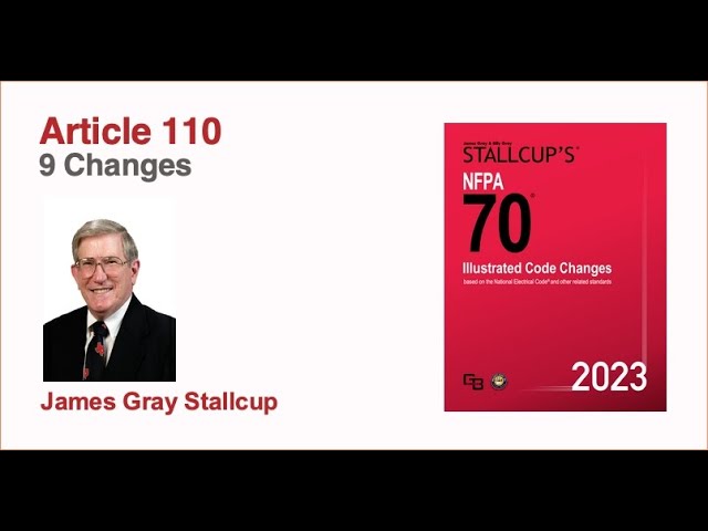2023 NFPA 70 NEC – Article 110 – 9 changes