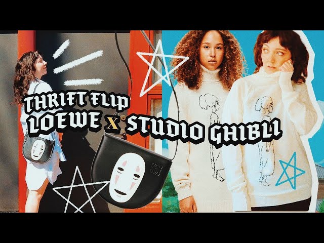 Thrift Flip! I DIY'd the LOEWE x Spirited Away collab✨🏮 w/ thrift store items | Studio Ghibli anime