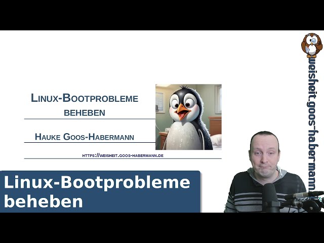 Linux Bootprobleme beheben