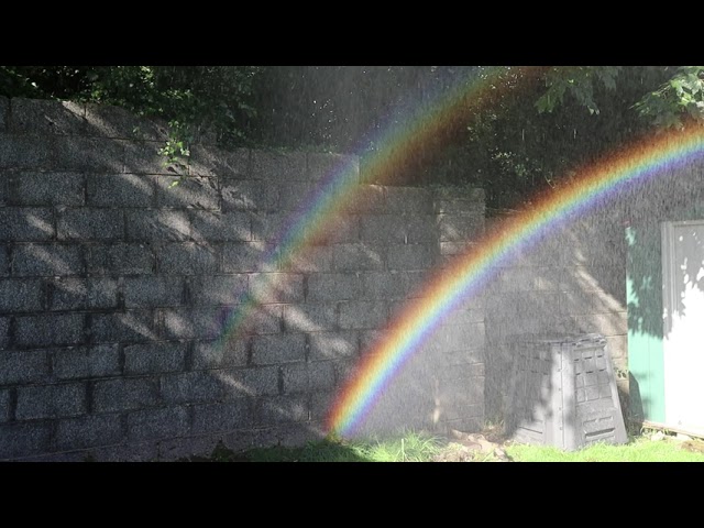 How to simply make good rainbows in garden