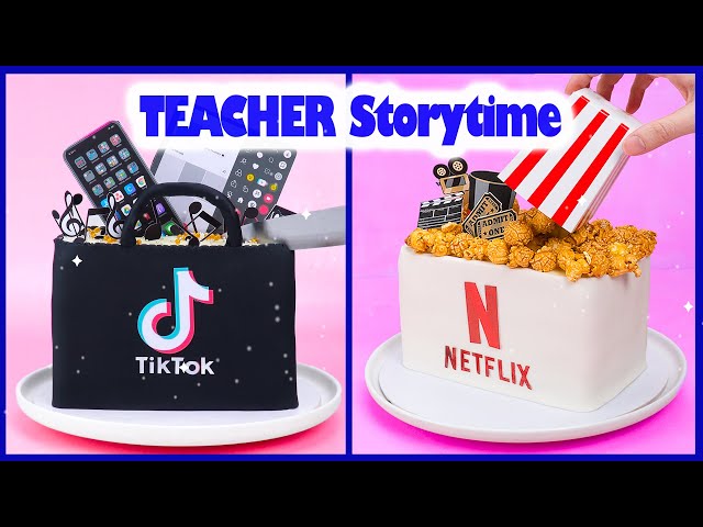 😵 TEACHER Storytime 🌈 Satisfying Fondant TIKTOK and NETFLIX Cake Decorating Ideas