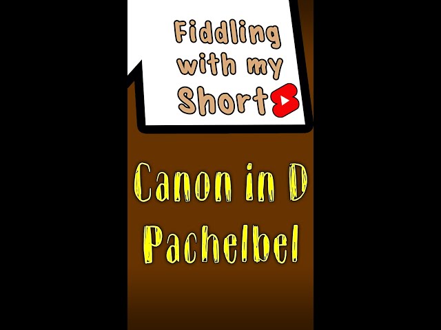 Canon in D - Pachelbel - Play Along Violin - Shorts