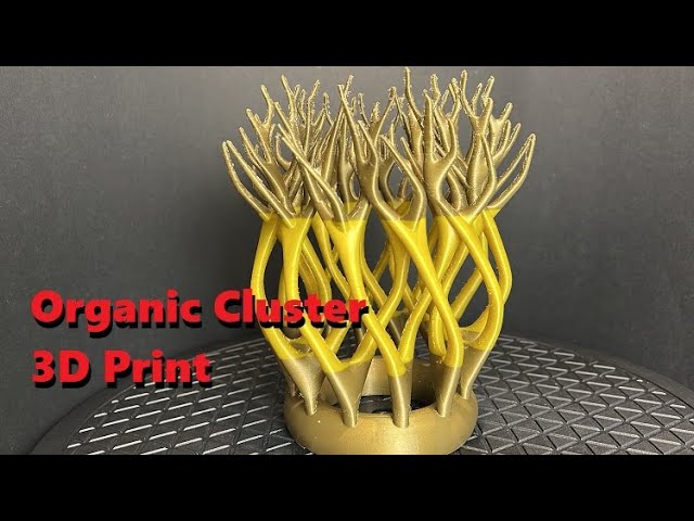 Organic Cluster 3D Print Time lapse