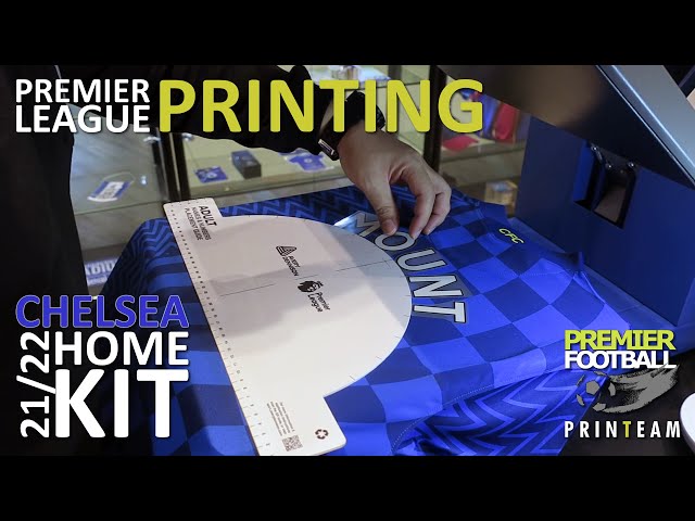 Premier League Printing on the new 21/22 Chelsea Home Kit.