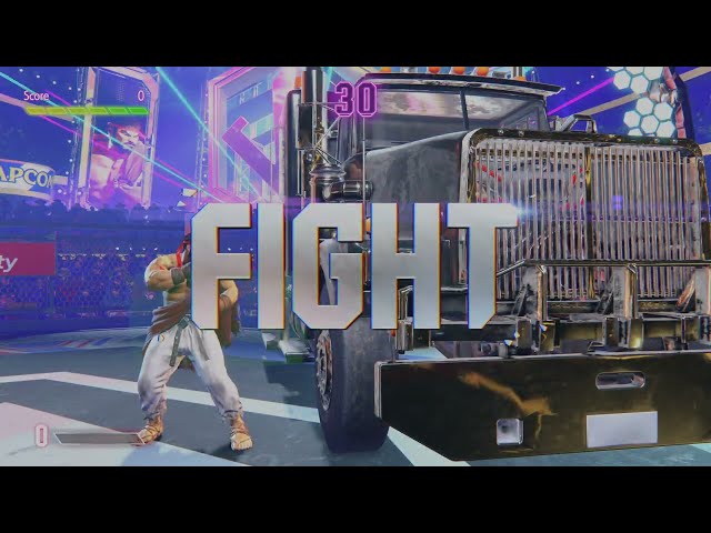 Street Fighter 6 Ryu vs. Truck