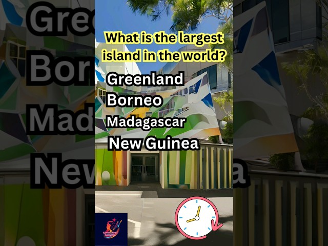 "What's the Largest Island in the World? 🏝️ #GeographyFacts" #short #funny #viral #quiz #cat