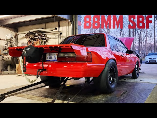 88MM Turbo SBF Foxbody On The Dyno / The Freedom Fox Is Screaming