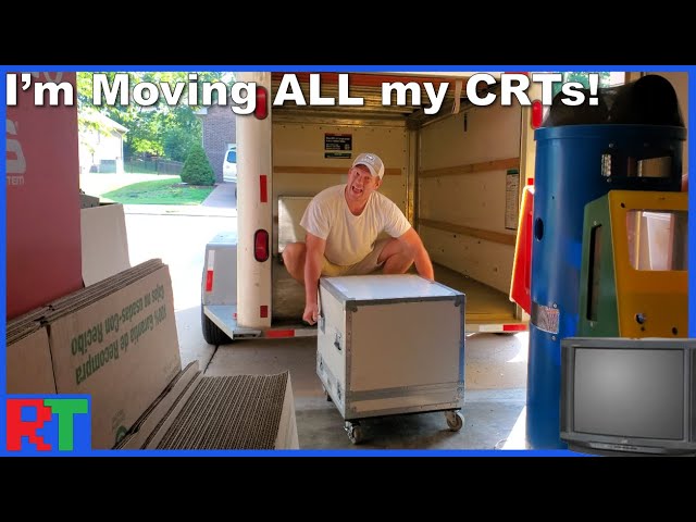 Moving 60 CRTs over 400 Miles & Lifting the 36" JVC D Series! - Vlog
