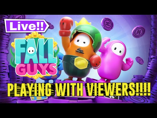 LIVE Fall Guys Leaderboard Custom Shows with Viewers!!!  PiggyBack Fun!