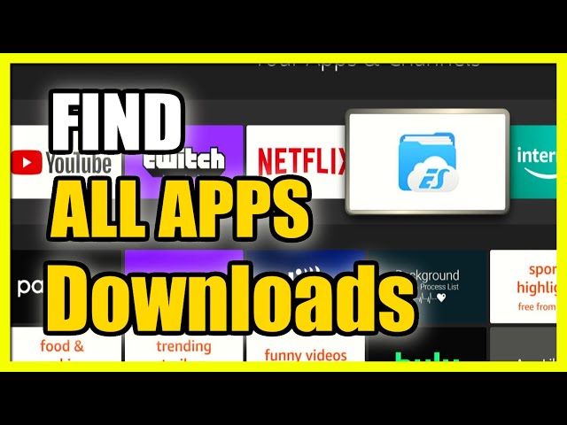 How to See Downloaded Apps & File Manager on Amazon Firestick 4k Max (EZ File Explorer)