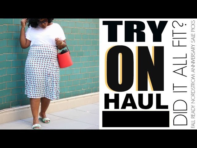 DID IT FIT? PRE FALL FASHION TRY ON HAUL I NORDSTROM ANNIVERSARY SALE I  PLUS SIZE FASHION