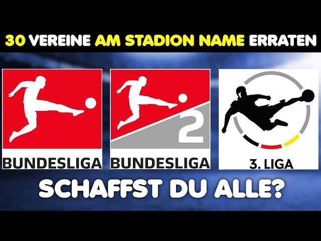Kannst du 30 Deutsche Fussball-Vereine am Stadion Name erraten? | Stadion-Quiz 2024