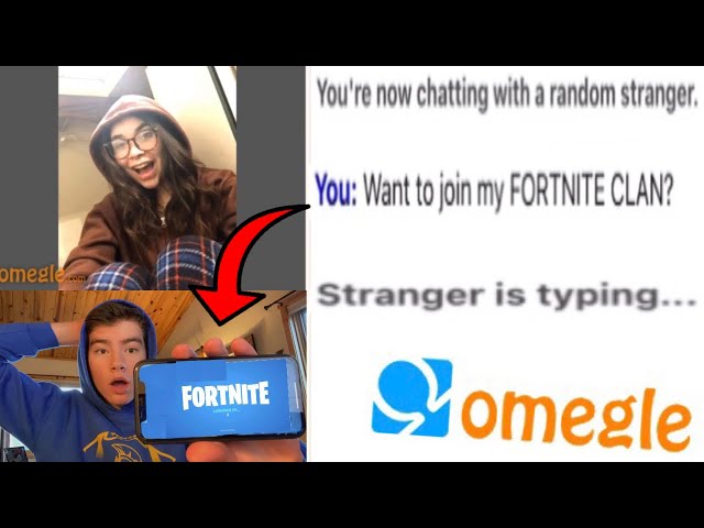 i asked STRANGERS to join my FORTNITE CLAN on OMEGLE...