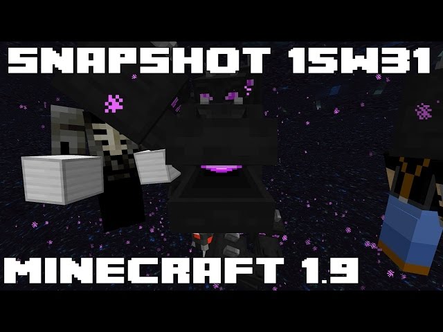 Minecraft 1.9 Snapshot 15w31a - New Mobs, New Blocks, New Combat and much more!