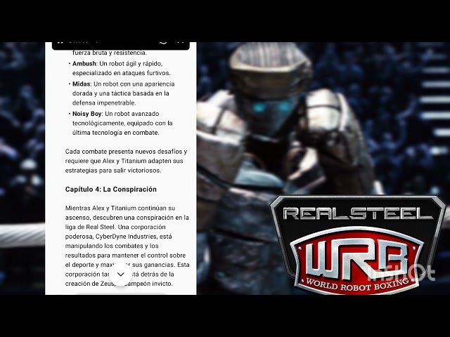 historia de mi fan Game de real Steel World robot boxing remake.