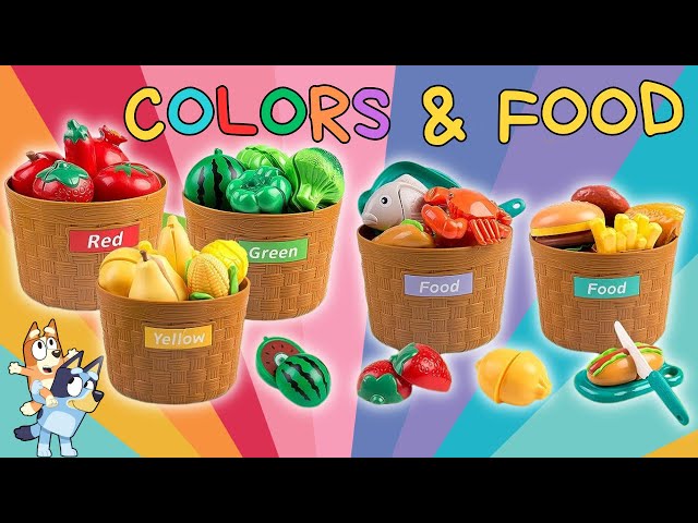 Learning Video for Toddlers | Learn Colors, Fruits, Veggies and Food