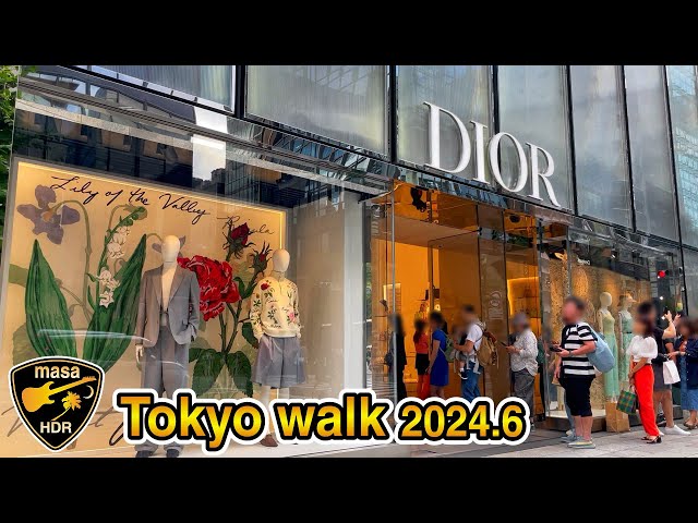 【4K HDR】銀座 東京散歩 2024.6 Ginza Tokyo walk
