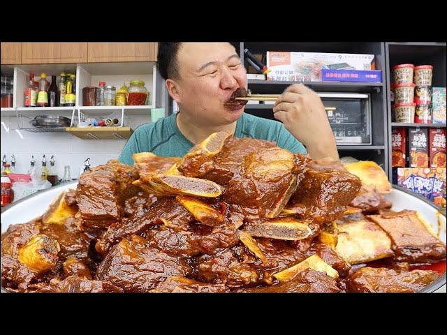 20 kilograms of high-quality steak, Aqiang made ”braised steak”, and it was more than addictive!