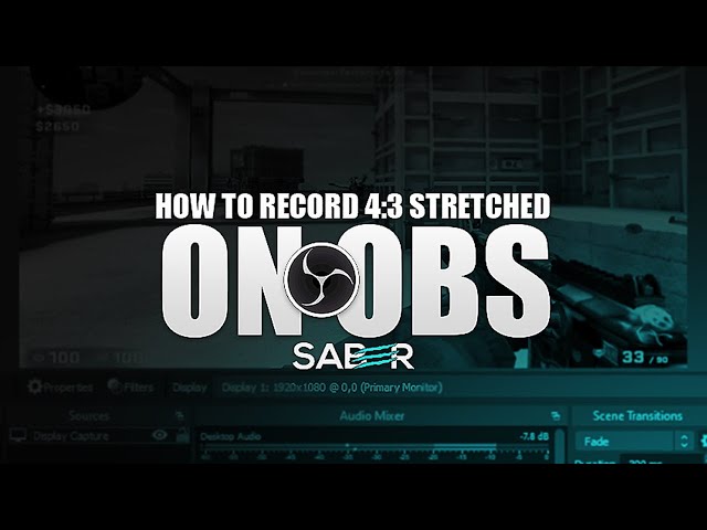 HOW TO RECORD 4:3 STRETCHED ON OBS!! (EASY FIX)