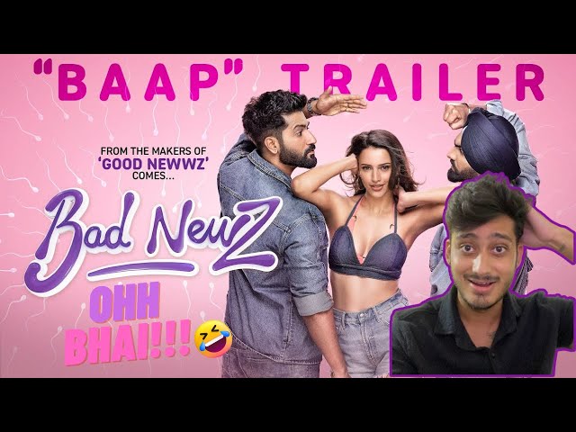 BAD NEWZ Trailer REACTION | Good Upcoming COMEDY MOVIE? | Akshat Mishra