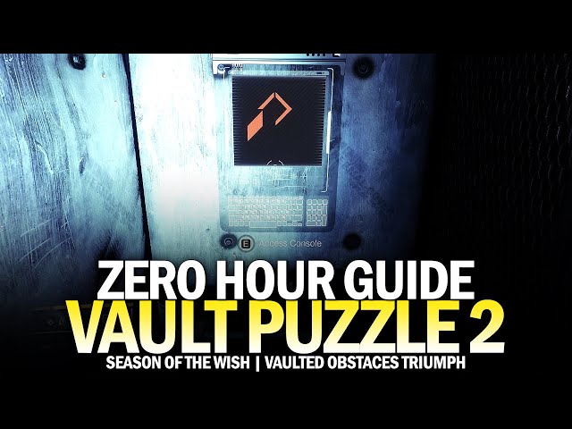 Vault Puzzle 2 in Zero Hour Guide (Vaulted Obstacles Triumph Week 2) [Destiny 2]
