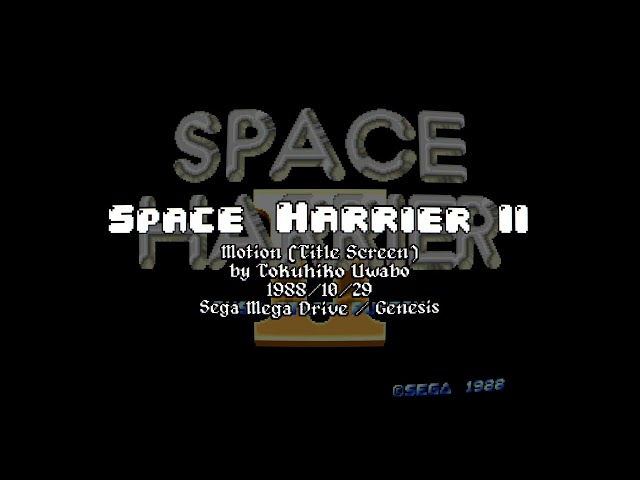 Motion (Title Screen) - Space Harrier II