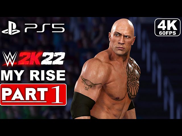 WWE 2K22 MyRise Gameplay Walkthrough Part 1 FULL GAME [4K 60FPS PS5] - No Commentary